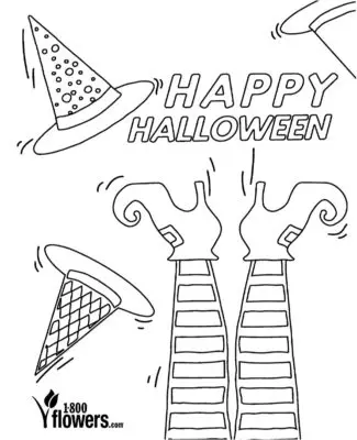 Flowers Halloween Printables Page thumb