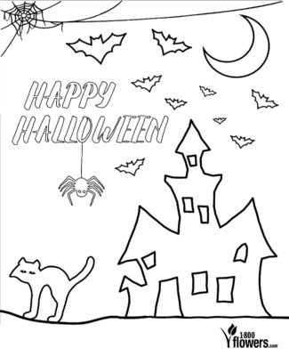 Flowers Halloween Printables Page thumb