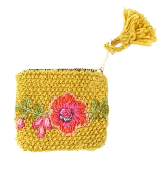 october birth flowers Marigold Coin Pouch