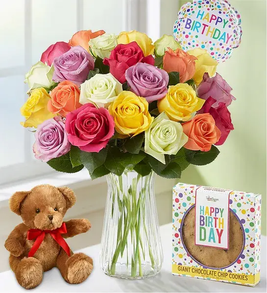 best friend birthday gifts Happy Birthday Assorted Roses