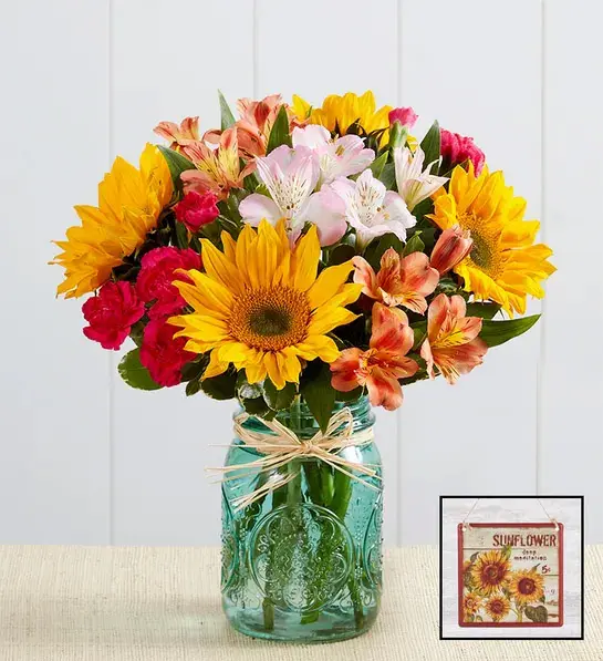 best friend birthday gifts Warm Sunset Bouquet