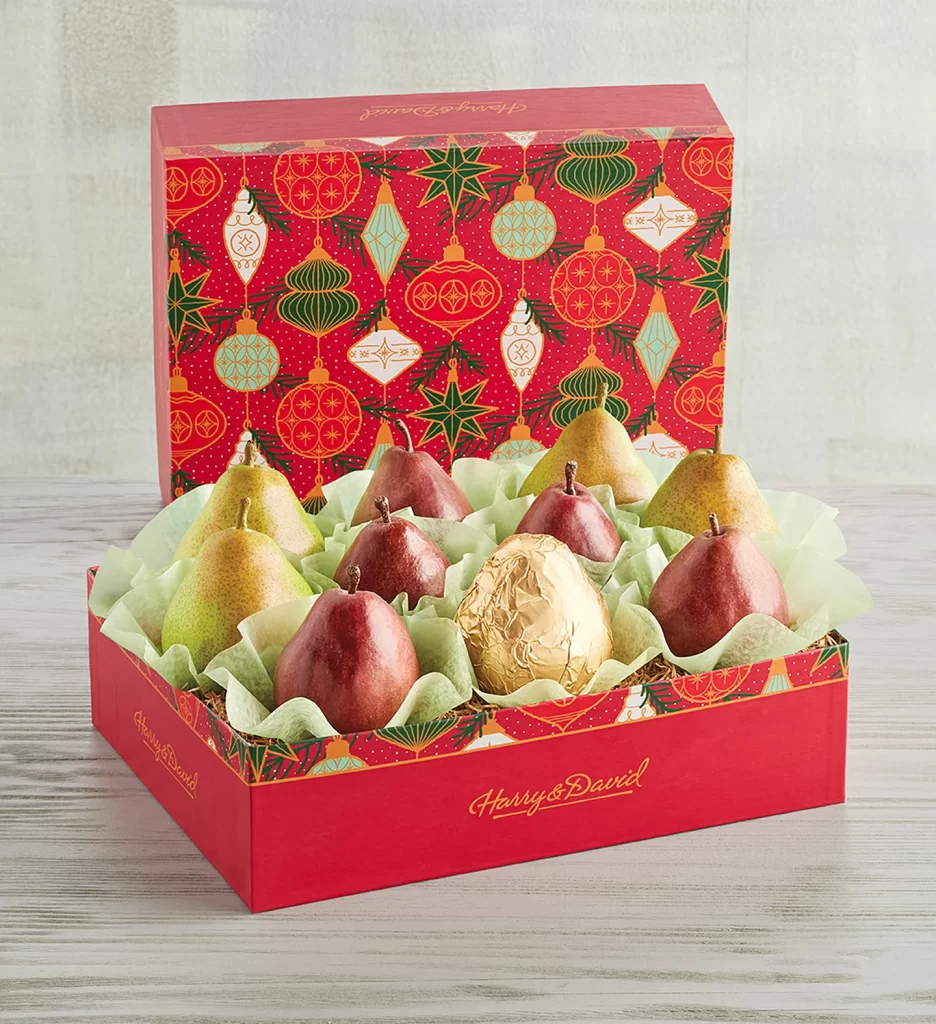 christmas gift ideas for her Colors of Christmas Pears