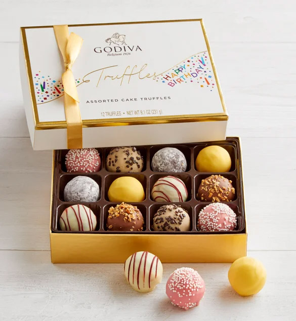 happy birthday mom quotes Godiva Birthday Truffles Gift Box