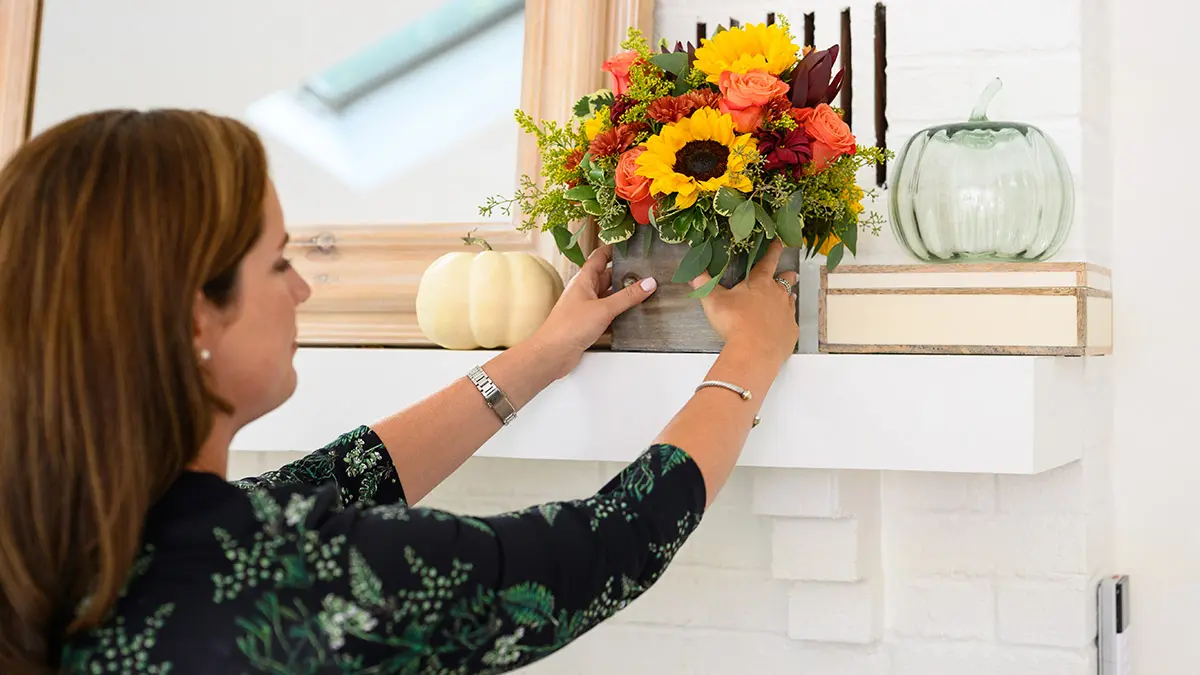 thanksgiving checklist fall flowers