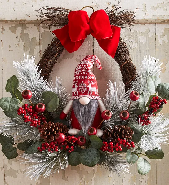 christmas wreaths Gnome for the Holidays Wreath