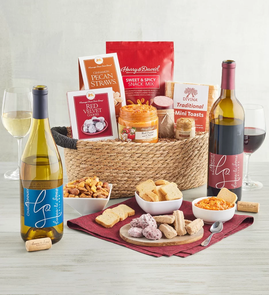 hostess gift ideas Wine Lovers Gift Basket