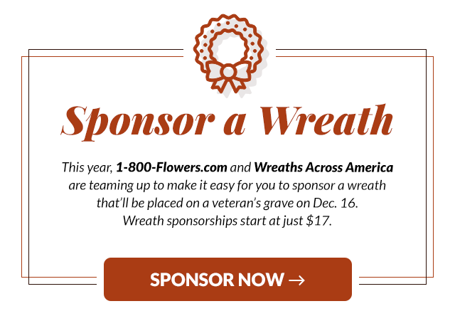 sponsor a wreath for veterans