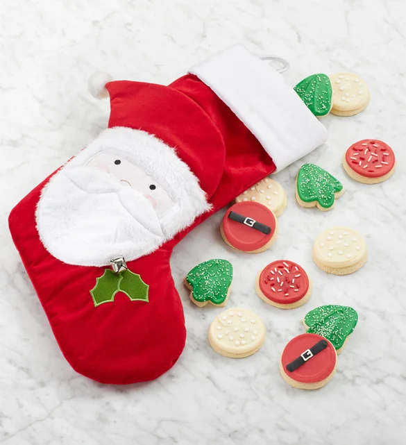 stocking stuffer ideas Santa Stocking and Cookies