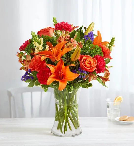 types of orange flowers Vibrant Floral Medley