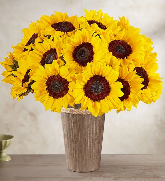 types of yellow flowers sunflower bouquet