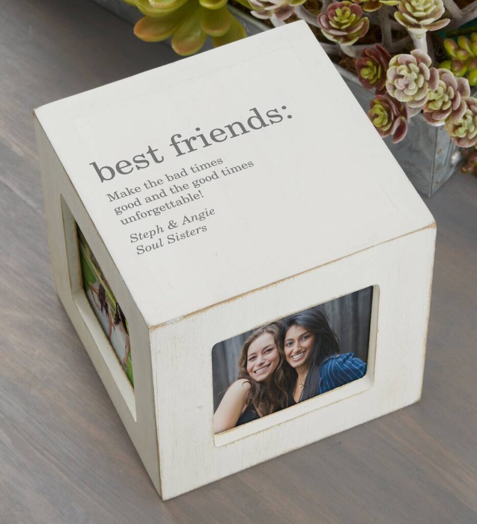 best friend birthday gifts Personalized Photo Cube