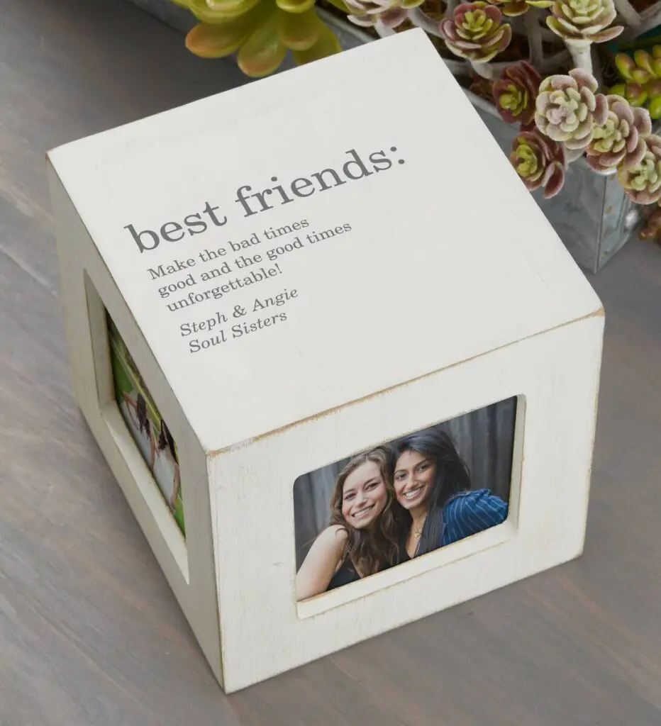 best friend birthday gifts Personalized Photo Cube