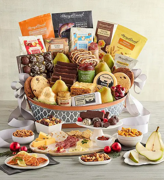corporate gifting for the new year Deluxe Hearthside Gift Basket