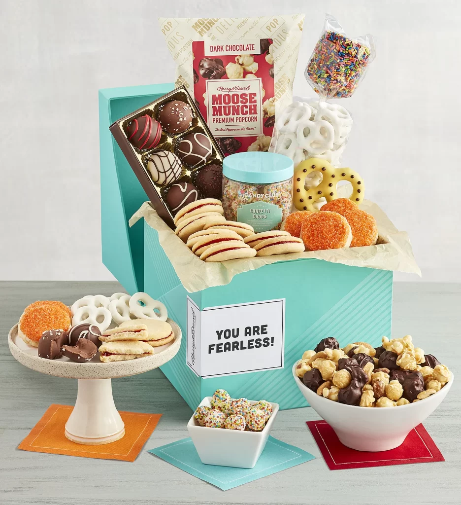 graduation messages You Are Fearless Sweets Box