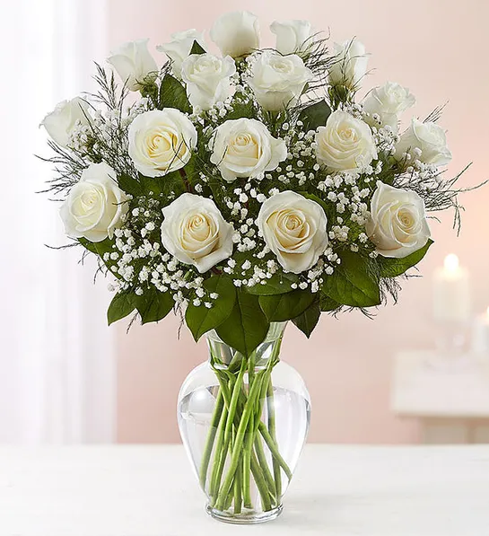 types of white flowers Premium Long Stem White Roses