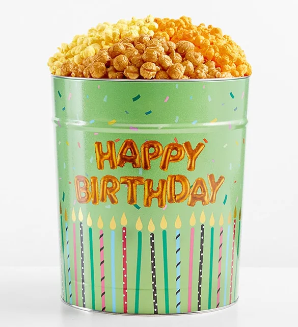 birthday gifts for men Birthday Wishes Popcorn Tin