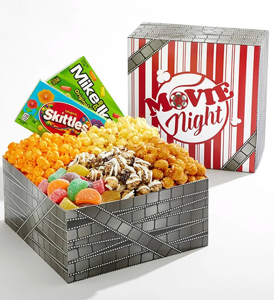 gifts for couples Movie Night Gift Box