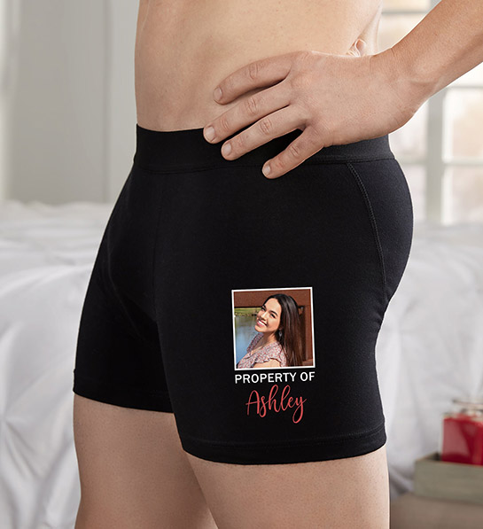 last minute valentines day gifts Personalized Photo Boxer Briefs