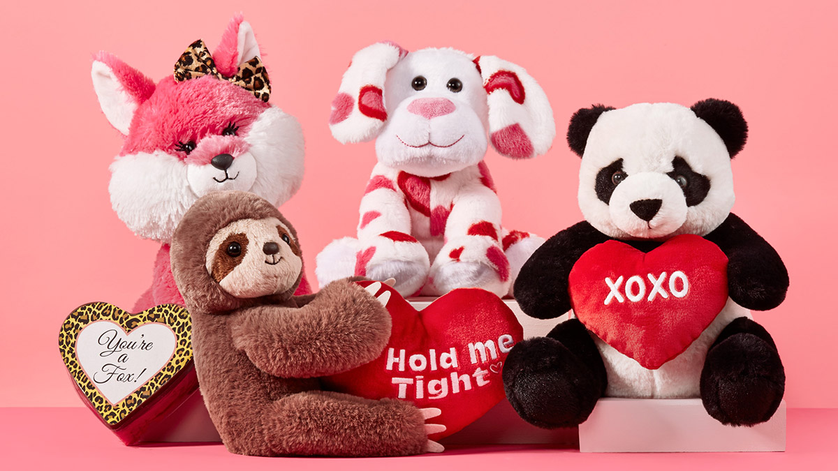 valentines day puns plush animals