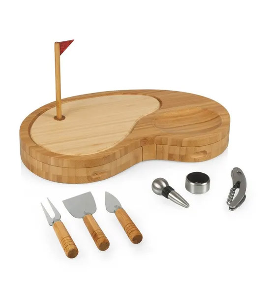 valentine's gift ideas for him Golf Cheese Cutting Board and Tools Set