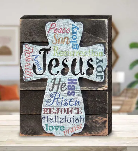 easter gift ideas for adults Easter Cross Wall Art