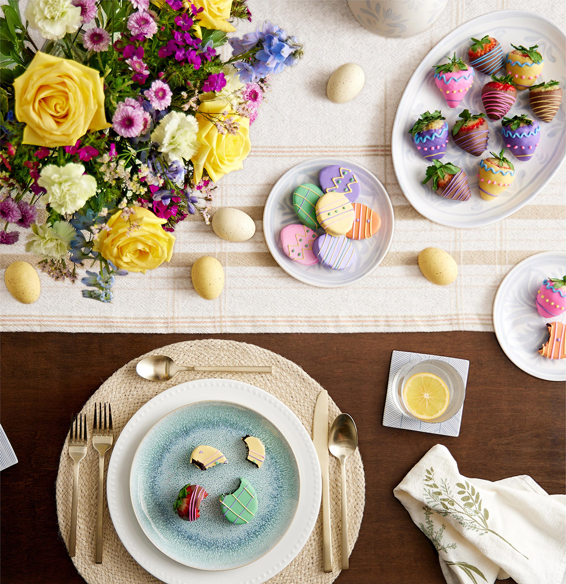 easter quotes tablescape