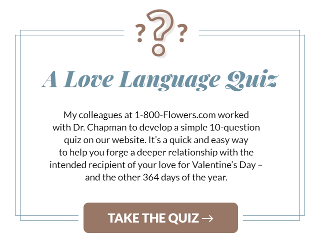 love languages quiz graphic