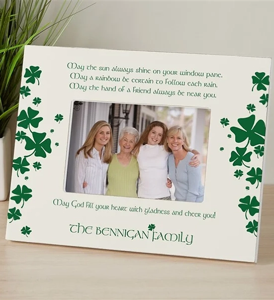 st. patricks day history irish blessing personalized frame