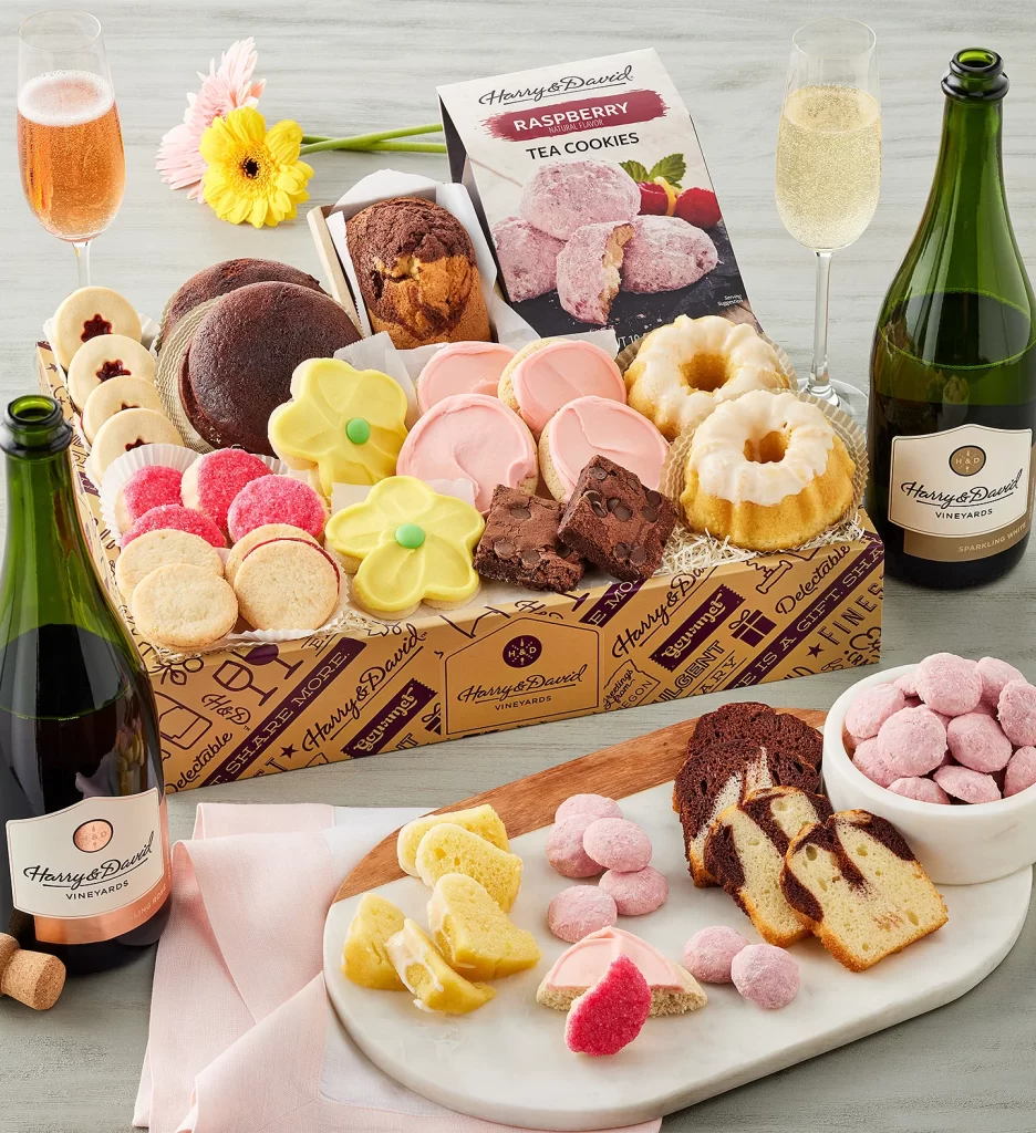 Gifts for moms with young children Sweets and Sparkling Wine Bar