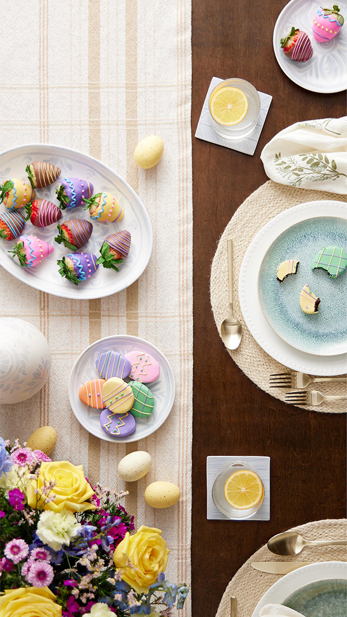 happy easter wishes tablescape