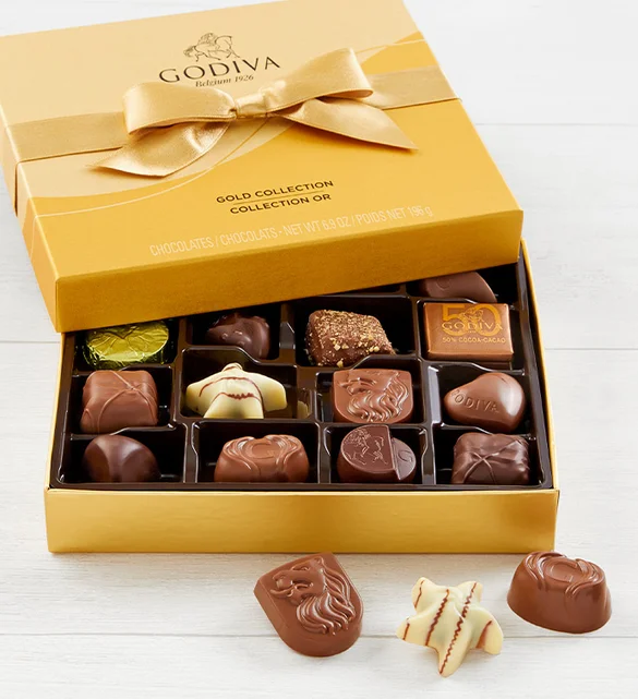 unique thank you gifts Godiva Gold Ballotin Chocolates Box
