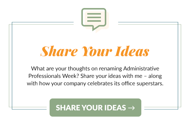 adinistrative professionals share ideas
