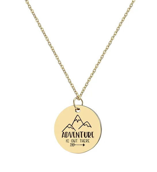creative mothers day gift ideas Adventure Is Out There Necklace