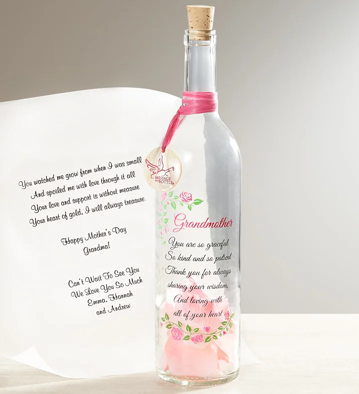 creative mothers day gift ideas Personalized Message In A Bottle
