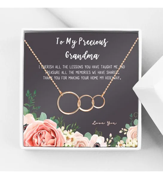 unique mothers day gift ideas To My Precious Grandma Necklace