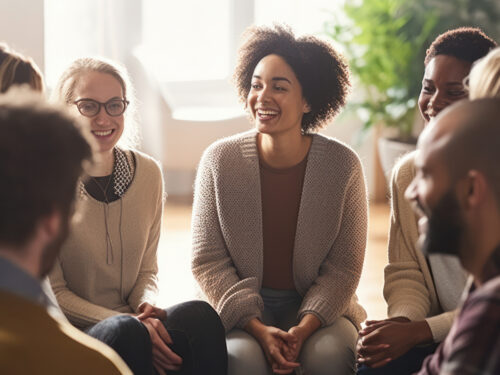 A support group focusing on mental health for specific communiti