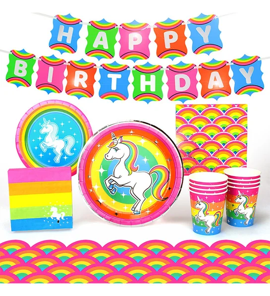 unicorn facts Rainbow Unicorn Party Pack