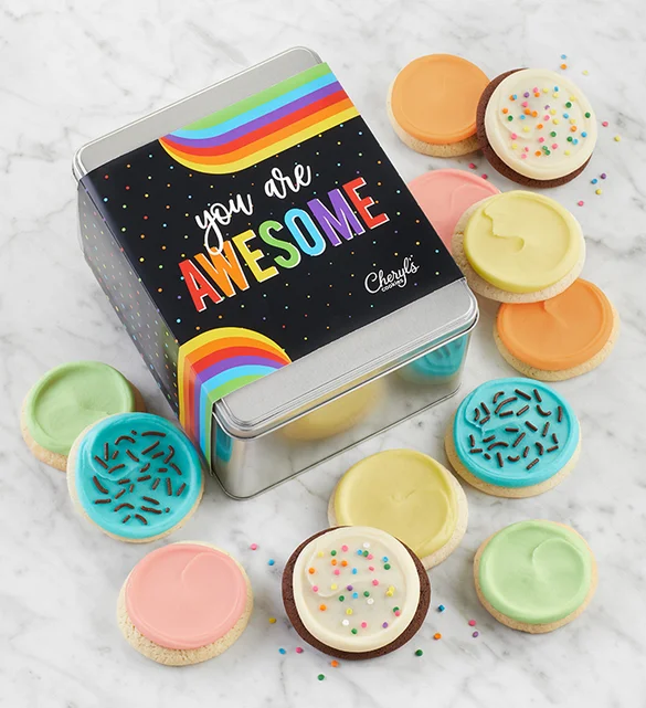 pride gifts You are Awesome Cookie Gift Tin